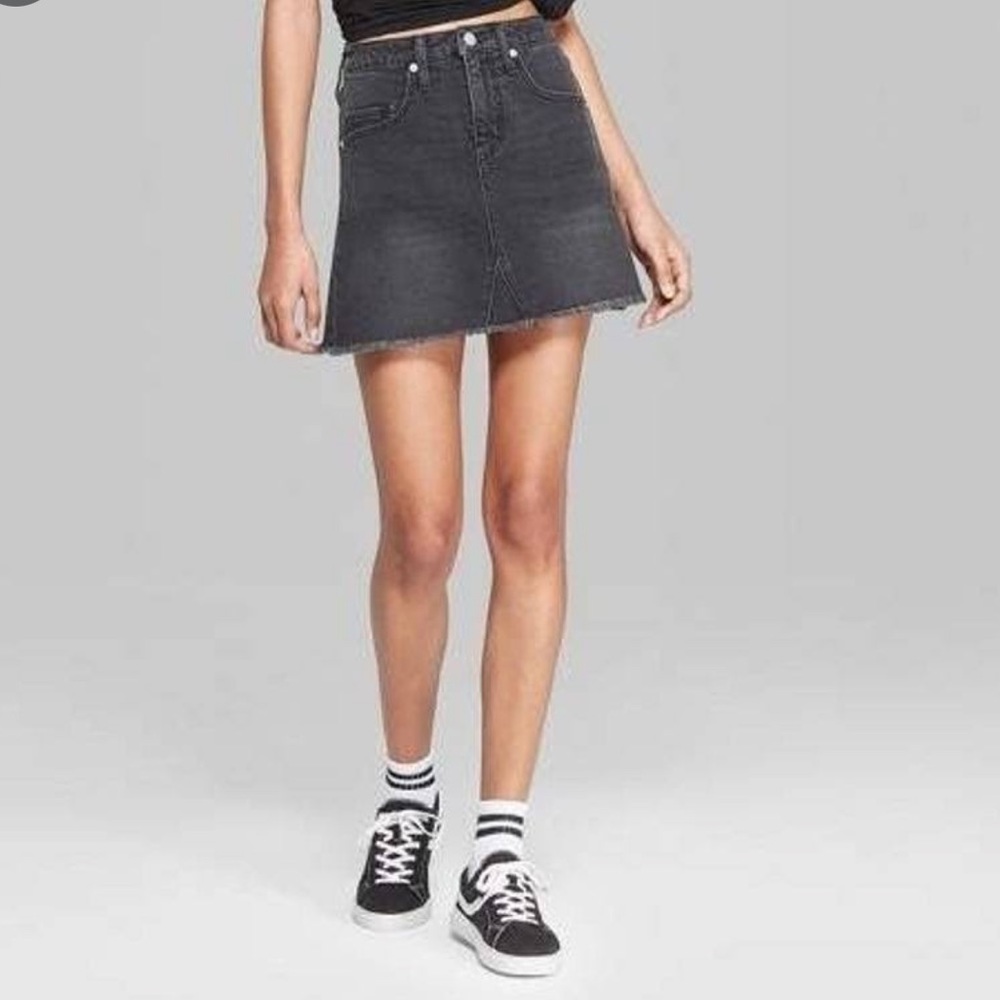 Wild Fable Black Denim Skirt